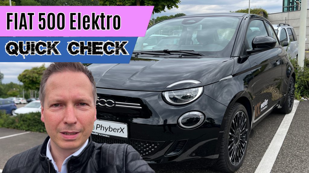 FIAT 500 elektro Check Navi Cockpit Review Kritik